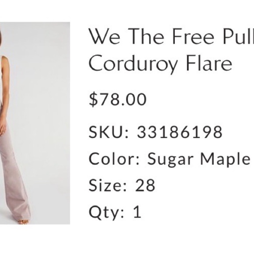 We The Free Corduroy Flare Pants - Brown